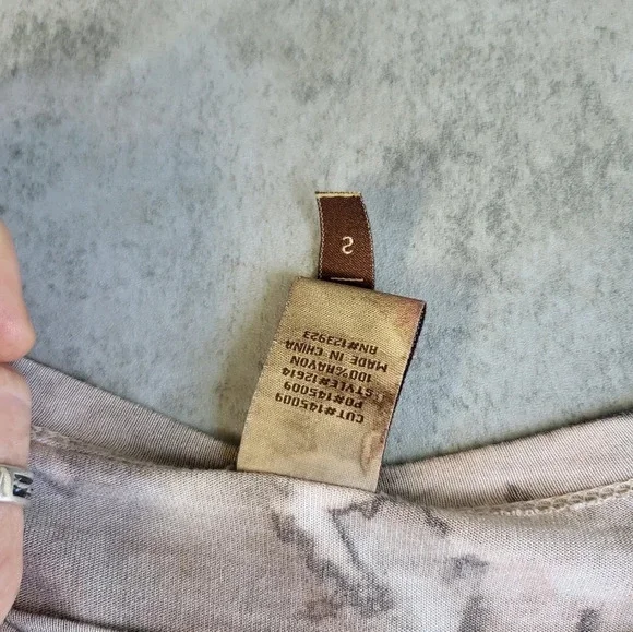 SOLD XCVI Tie Dye Relaxed Fit Short Sleeve Top - Picture 6 of 11